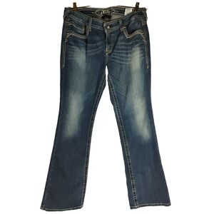 Ariat Ruby Women's 32L (35x34) Distressed Medium Blue Jeans Long